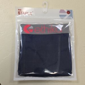 Ethika Blue Boxer Briefs with Red Logo